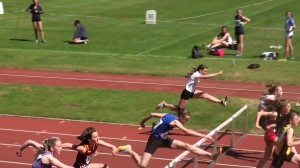 Evie Bartl 75m hurdle final