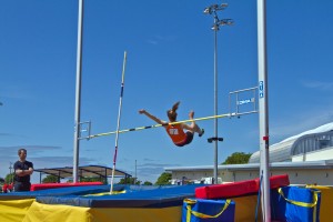 Hannah Bartl clearing 1.95m