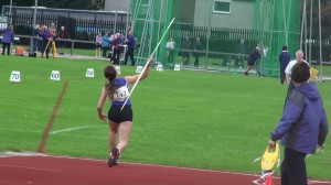 Evie's 30.77m javelin throw