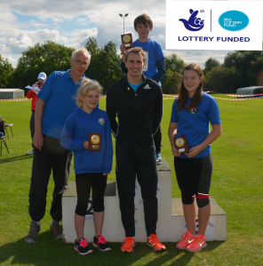 in action at Pitreavie Young Athletes Trophy meeting